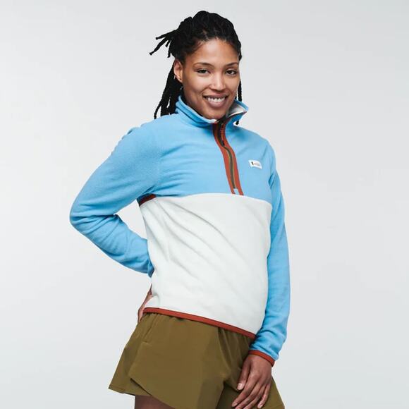 Cotopaxi Women's Amado Fleece Pullover Half Zip Lightweight Casual River Bone - Picture 1 of 9